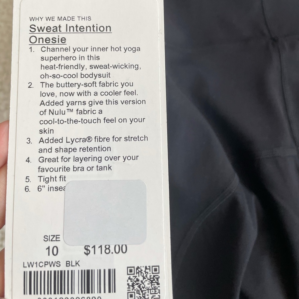 Lululemon romper all black